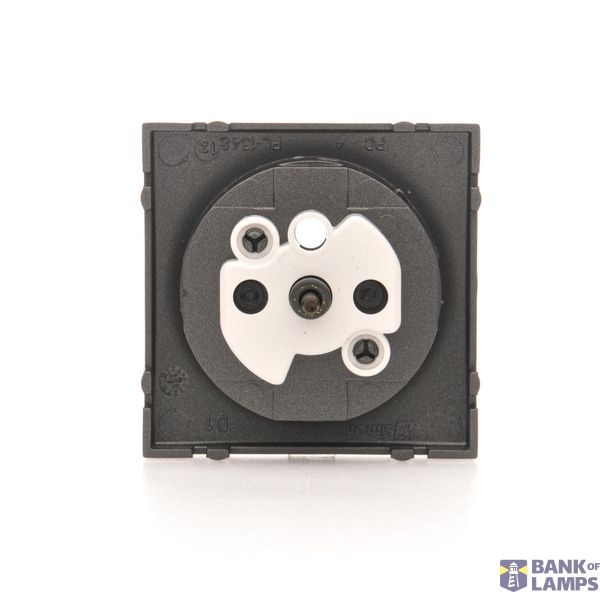 Double two-way switch, 10AX, black matt image 1