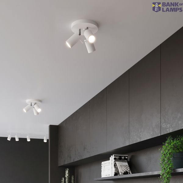RING CEILING LAMP 3P WHITE GU10 3X40W IP20 image 4