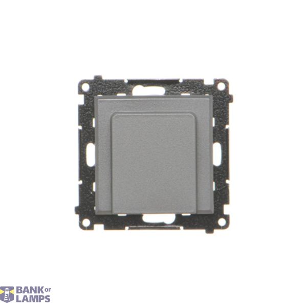 Electronic hotel switch with LED backlighting, 16A, graphite mat image 1