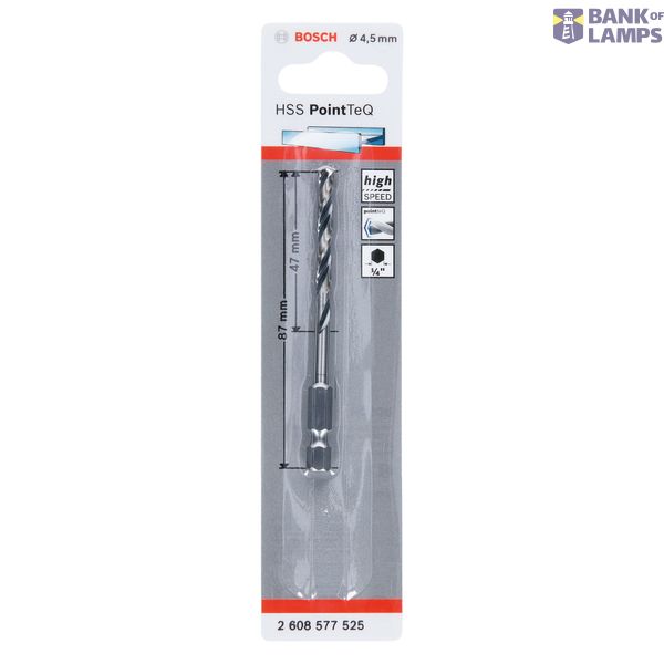 HSS PointTeQ Hex Drill Bit 4.5mm 1 pcs. image 2
