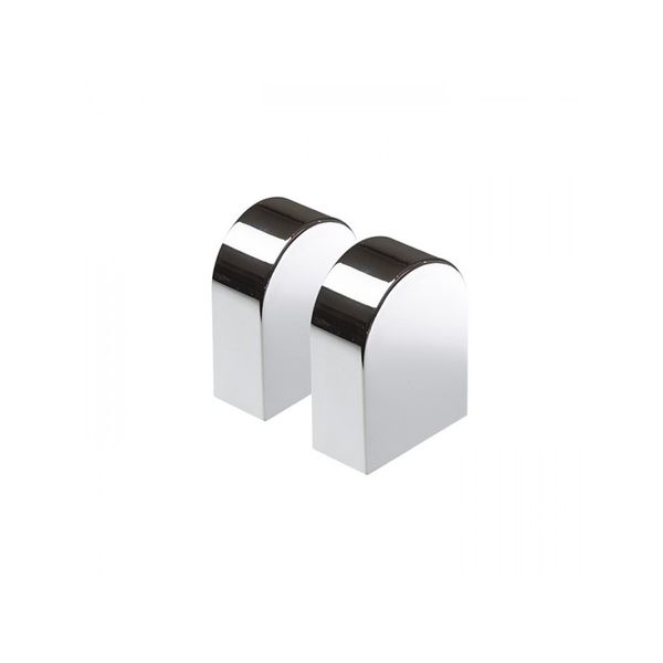 TAMPA end caps 2 pcs chrome image 1
