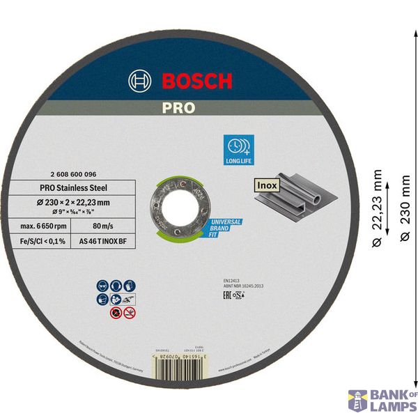 Expert for Inox straight cutting disc AS 46 T INOX BF, 230 mm, 2,0 mm image 2