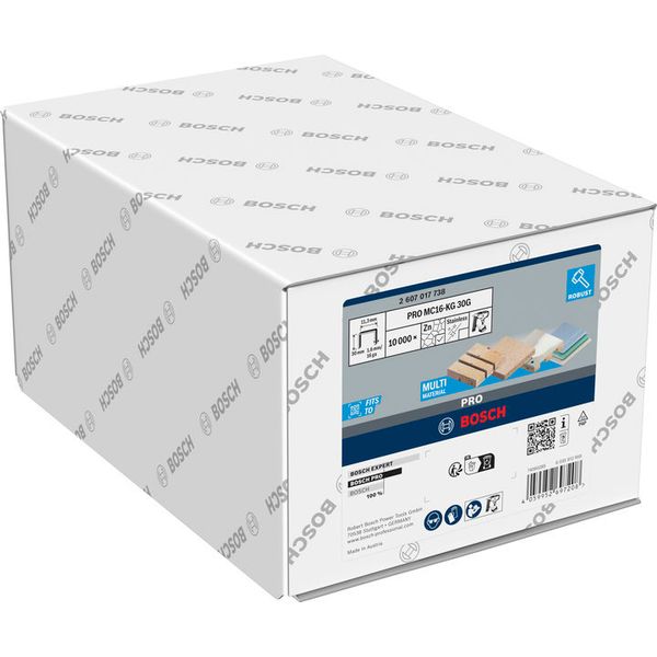 PRO MC16-KG G, Medium Crown Staple 1.6/16g, 30mm, Galvanised, 10000pcs image 1