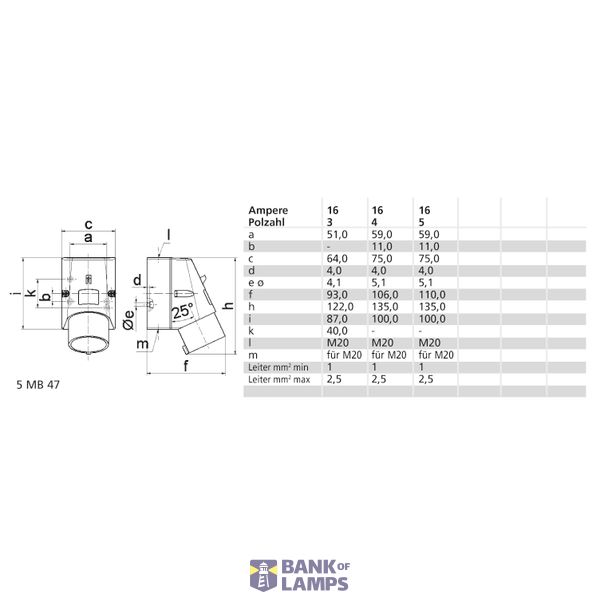 TCD 6h 16A 3P 230V IP44 87x64 Opb image 3