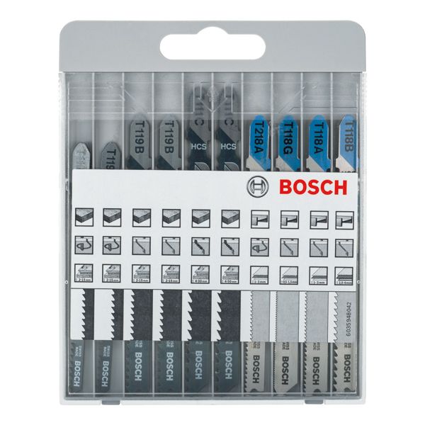 1-piece jigsaw blade set Basic for Metal and Wood 10 pcs. image 1