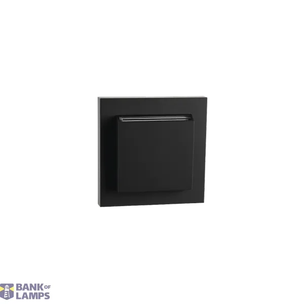 SWITCH FLUSH MOUNTED HOTEL KEY BLACK 6-PACK image 1