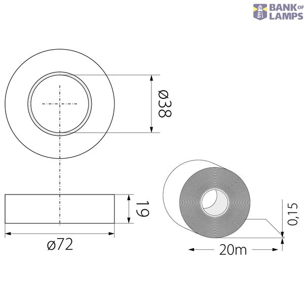 Tape 19 x 20m (0.15) BI image 2