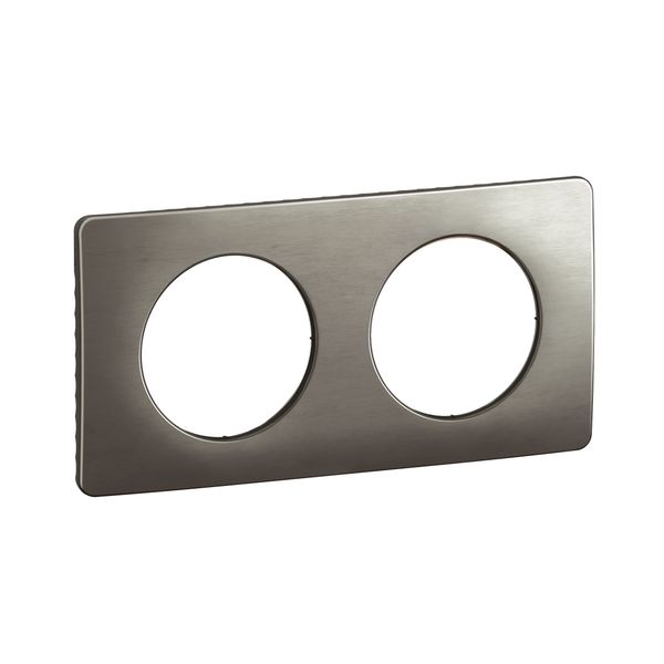 PLATE 2 GANG SATIN STEEL image 7