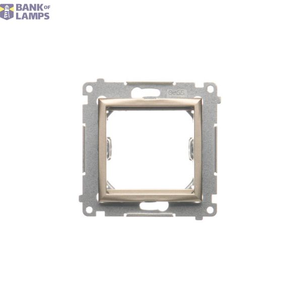 Transition adapter for 45x45 mm fitting type, Gold matt, metalic image 1