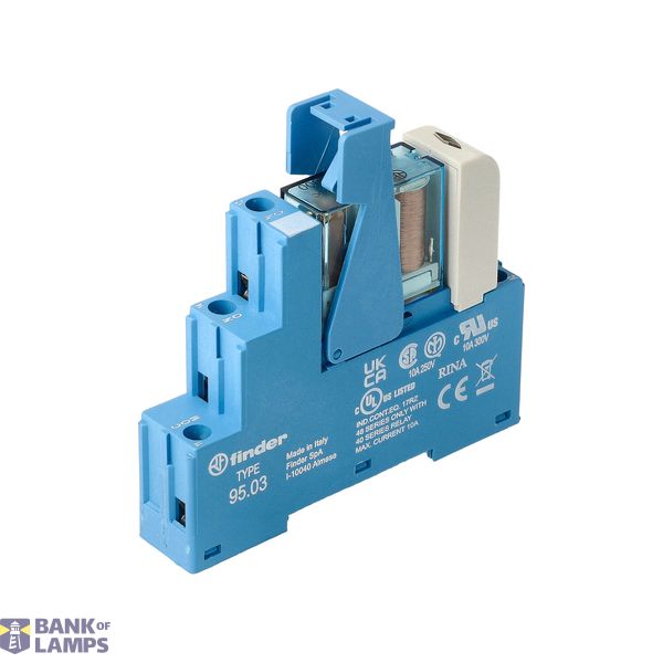 Rel. interface Mod.screw 1CO 10A/24VDC/Agni+Au/LED/diode (48.31.9.024.5050) image 2