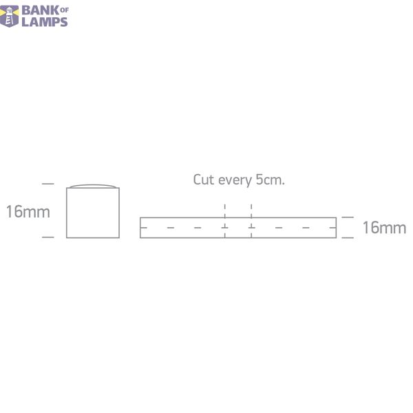 LINEAR NEONFLEX 24V DC WW 5m ROLL 12W/m IP66 DIMMABLE image 2