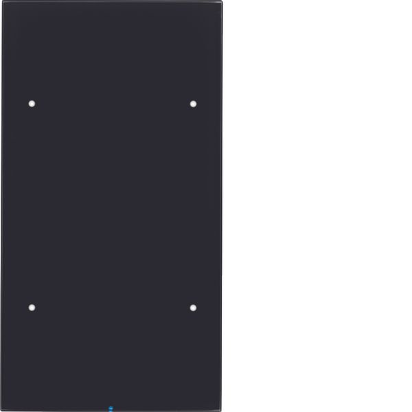 Touch sensor, 2-gang comf, intg bus coupling unit, KNX - R.3, glass bl image 1