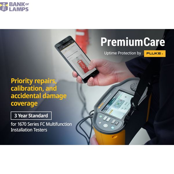 3 yr Fluke premium care standard for 1670 series testers image 1