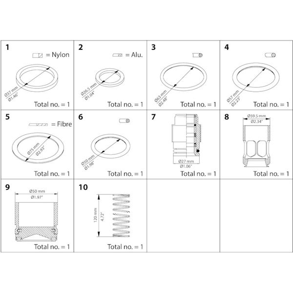 SCA Overhaul kit DN 65 image 1