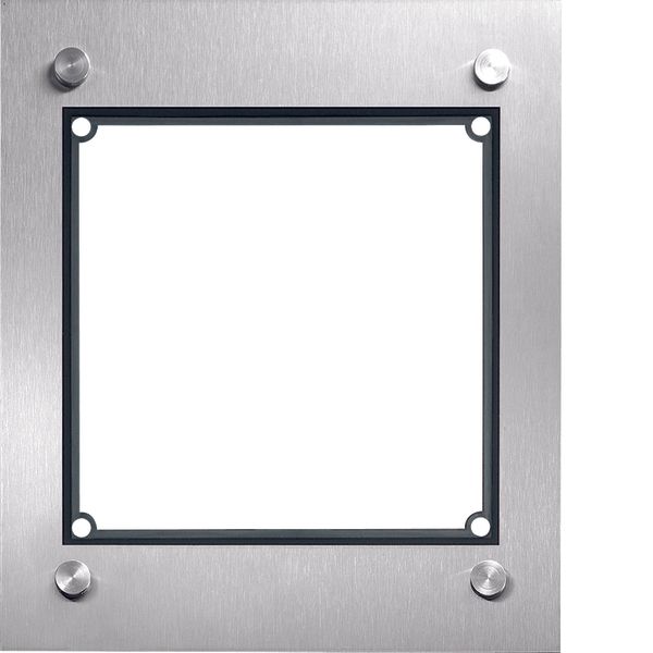 Modesta Frame 1/1 with housing flush-mounted stainless steel matt image 1