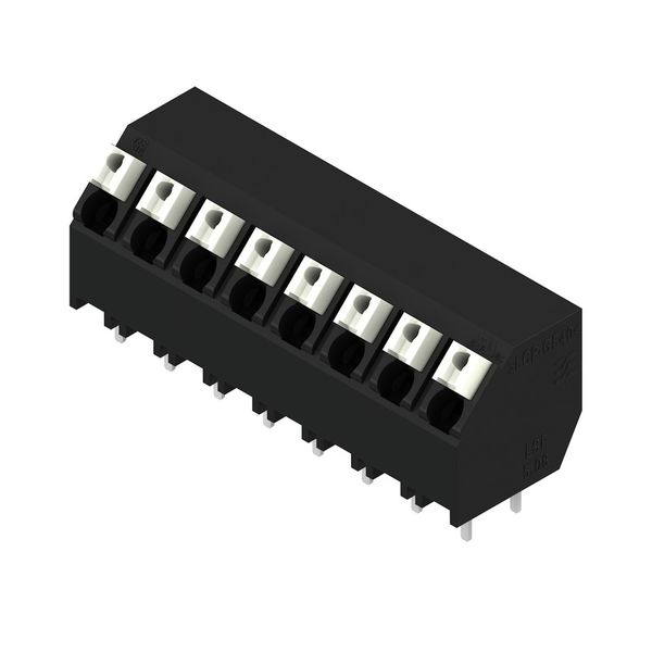 Printed circuit board terminals, 5.08 mm, Number of poles: 8, 135°, Solder pin length (l): 3.5 mm, black, PUSH IN with actuator, Clamping range, max. : 1.5 mm², Tube image 2
