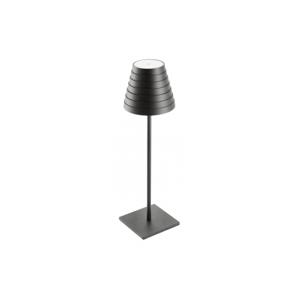 LED rechargeable table lamp FIZZI, 2.5 W, 200 lm, 5 V, 4000 K, 4000 mAh, dimmable, black image 1