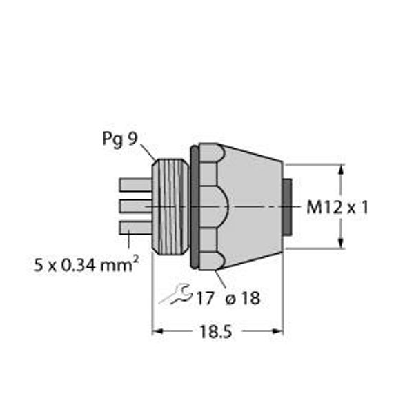 Accessories for Fieldbus Systems Mounting Receptacle   FKW5L image 1