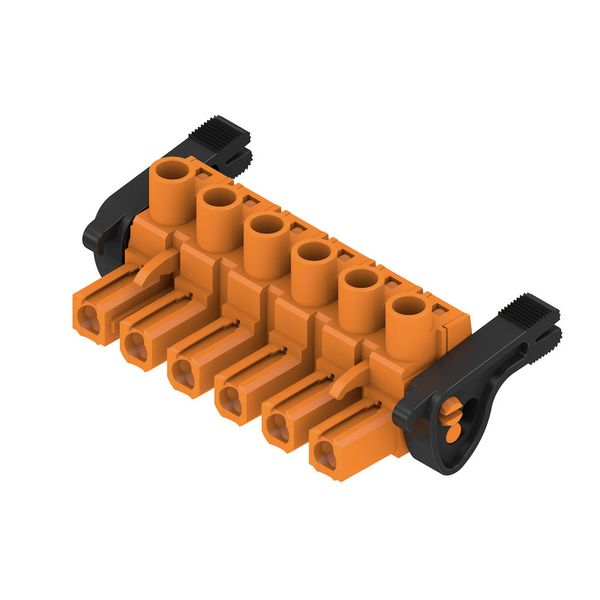 PCB plug-in connector, female plug, 7.62 mm, Number of poles: 6, 180°, Clamping yoke connection, Clamping range, max. : 4 mm², Box image 2