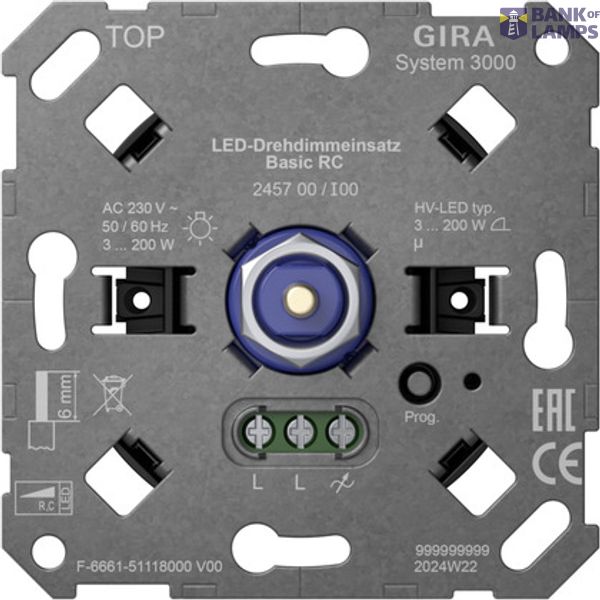 S3000 LED rot.dimm.ins. Basic RC Insert image 1