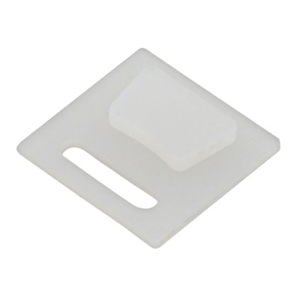 Silicone end cap long hole for silicone profile 19x19 flat image 1