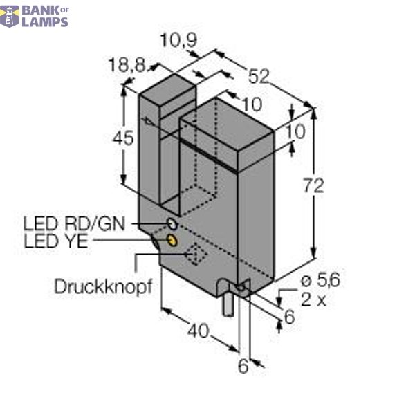 Photoelectric Sensor Bifurcated Retroreflective Sensor   SL10VB6V W/30 image 1
