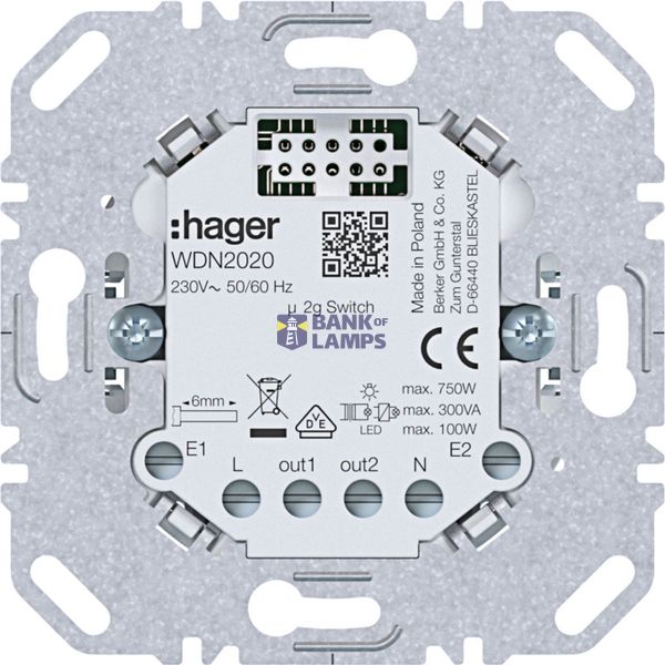 Universal switching module, double, 4 A, A.x/C.x image 1