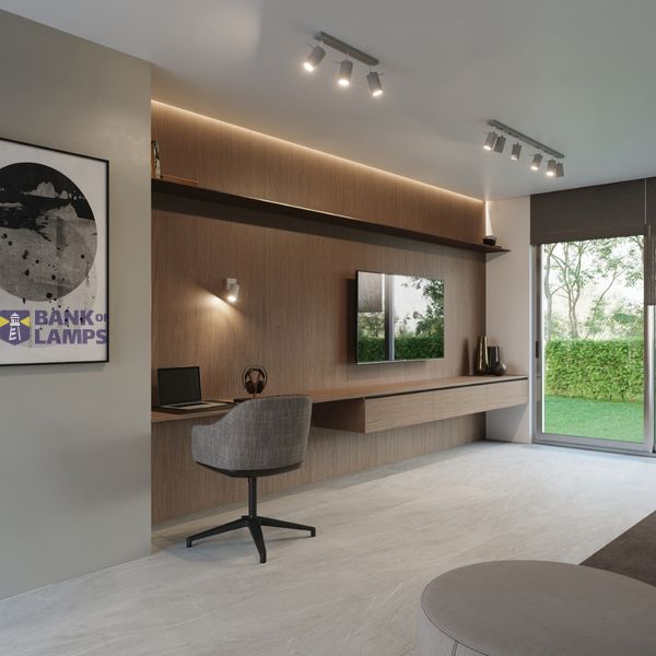 RING CEILING LAMP 4L GREY GU10 4X40W IP20 image 4