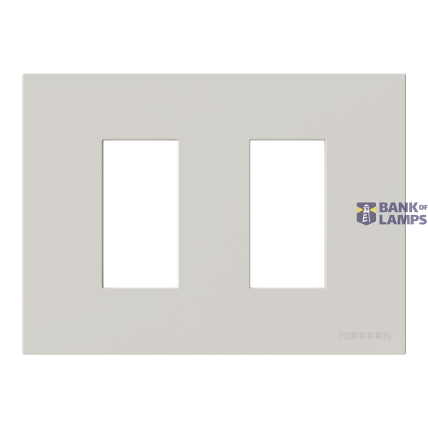 Frame - 2-gang / 1+1-modules - Niessen logo - Dune image 1
