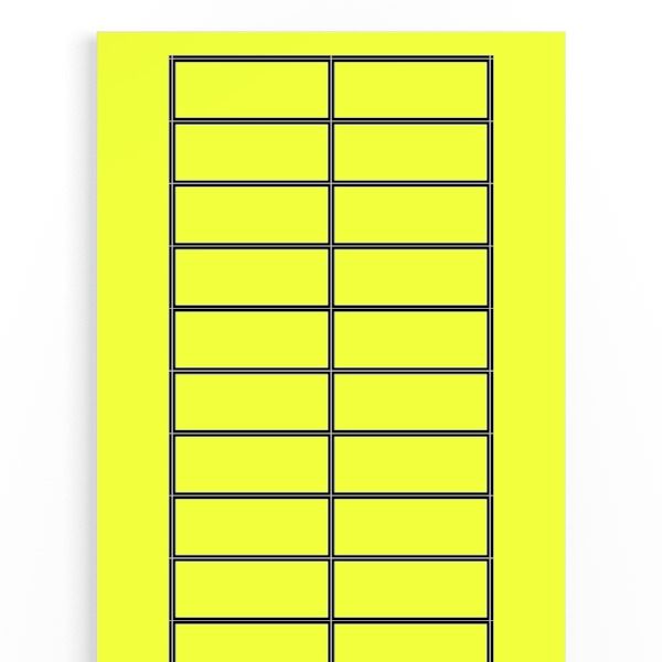 Device markers, Device markers, 22 x 56 mm, yellow image 1