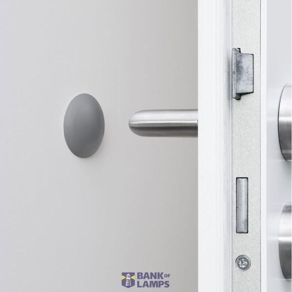 self-adhesive doorstop small grey Ø40mm (10pcs) image 2