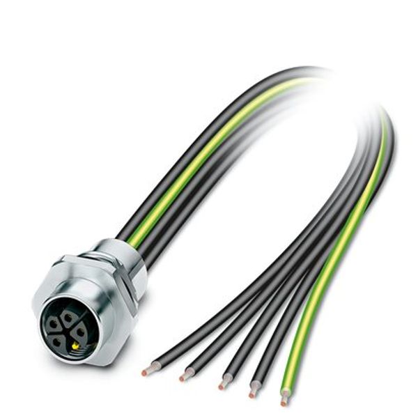 SACC-E-M12FSK-4PE-M16XL/0,2 - Device connector front mounting image 3