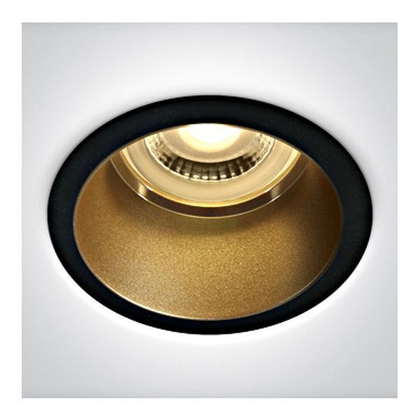 Giro D8 10W GU10 IP20 100-240V Dimm black-brass image 1