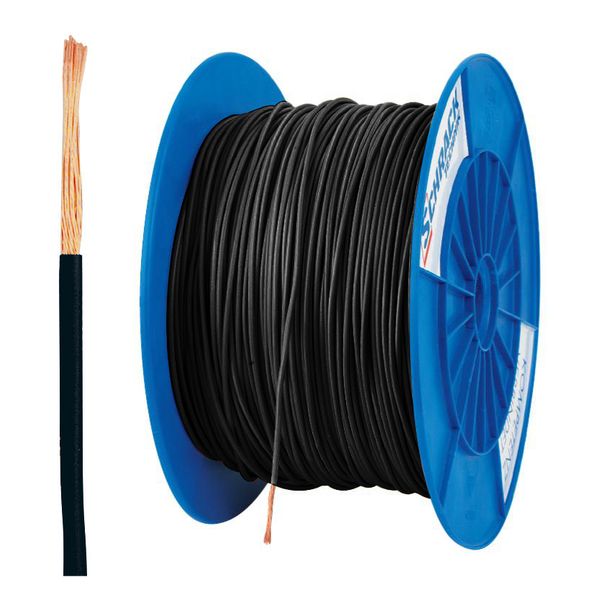 PVC Insulated Single Core Wire H05V-K 1mmý, black (coil) (The price is shown without markup on metals. Request a quote for accurate information) image 1