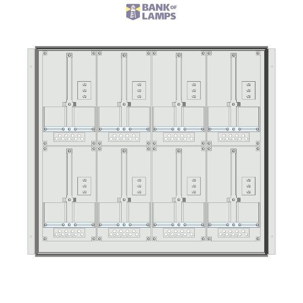 Meter box insert 2-rows, 8 meter boards / 17 Modul heights image 1