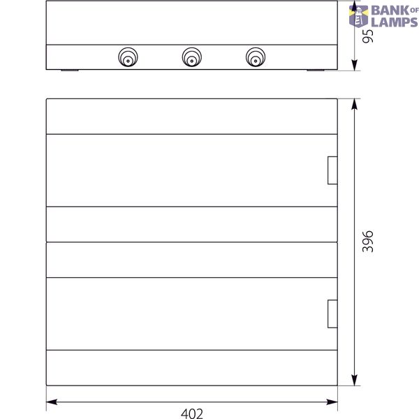 Surface-mounted distribution board SRn-2x18 (36) (N+PE) image 2