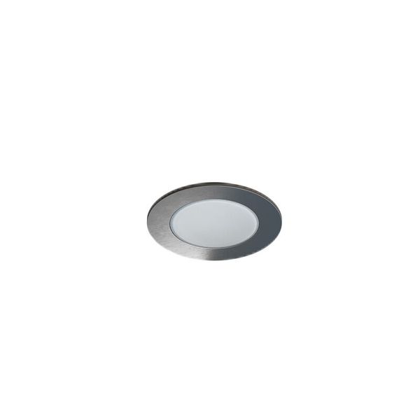 PANLUX LED SPOTLIGHT ROUND 5W 400lm 4000K IP65 silver brushed image 1