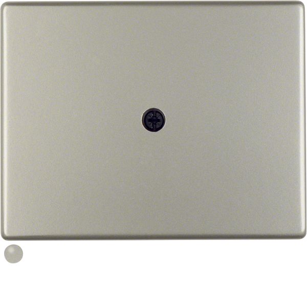 Centre plate for cable out., arsys, stainless steel matt, lacq. image 1