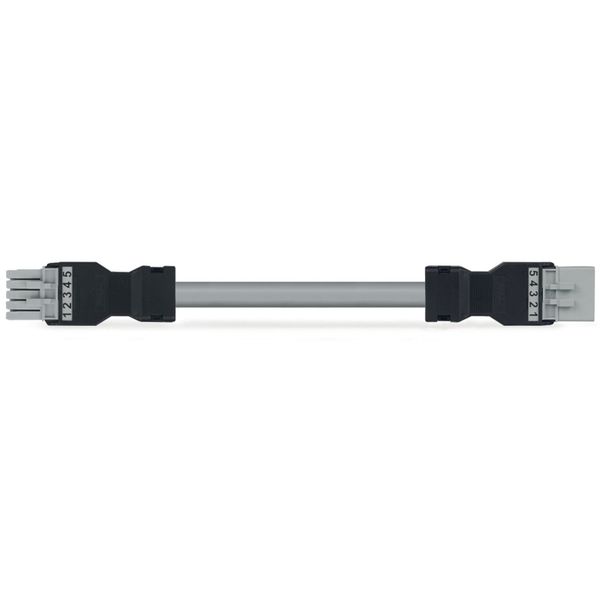 pre-assembled interconnecting cable Eca Socket/plug gray image 1