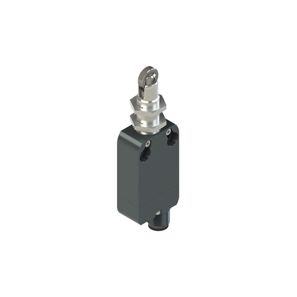 Modular prewired switch with plunger with roller and M12 threaded bearing image 1