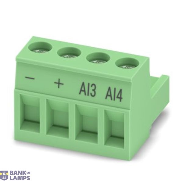BCP-508- 4 GN BD:-,+,AI3,AI4 - PCB connector image 1