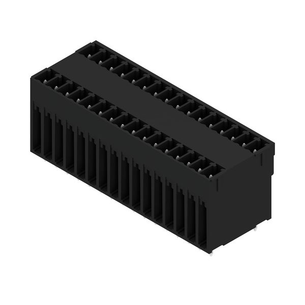 PCB plug-in connector, male header, closed side, THT/THR solder connection, 3.81 mm, Number of poles: 32, 180°, Solder pin length (l): 3.2 mm, tinned, black, Box image 2