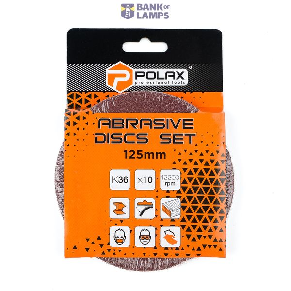 Abrasive discs set 125мм, Abrasive grit  К36 image 2