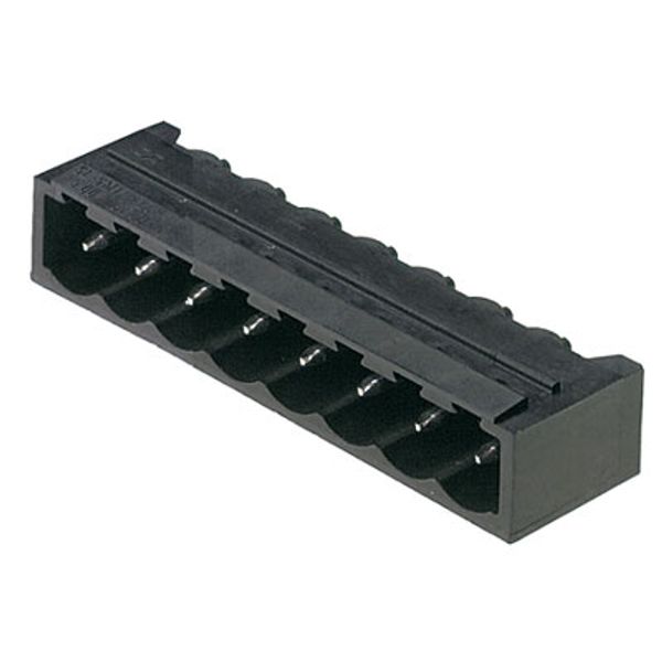 PCB plug-in connector, male header, closed side, THT/THR solder connection, 5.08 mm, Number of poles: 3, 90°, Solder pin length (l): 3.2 mm, tinned, black, Tape image 3