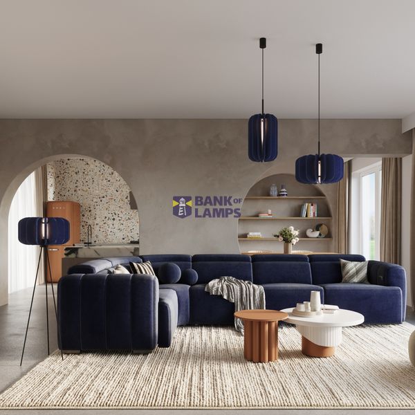 Pendant lamp MULA 27 navy image 14