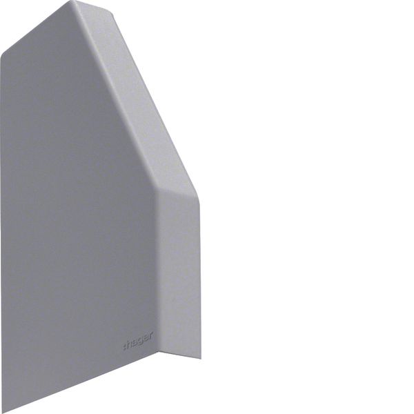 endcap pair overlapping for spreader box trunking 110x80mm stone grey image 1