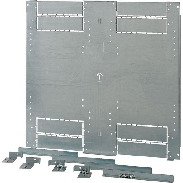 XMN4W0802M Mounting plate, 2xNZM4, 3p,withdrawable unit,W=800mm image 3