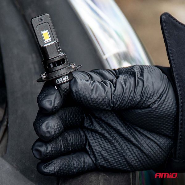 LED Headlights Series F25 PRO BLACK FULL CANBUS H7 68W 12V 24V AMIO-04720 image 1