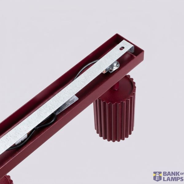 Ceiling lamp KARBON 4L burgundy image 5