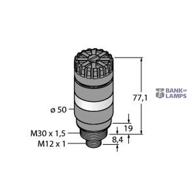 LED Signal Light Tower Light   TL50BLY1AQ image 1